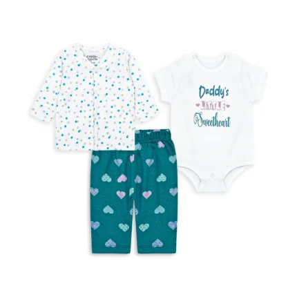 Baby Girl Set of 3 (Daddy's Sweetheart)